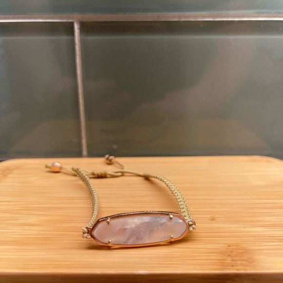 Kendra Scott Tan, Rose Gold and Pink Adjustable Cord Bracelet - Picture 1 of 2